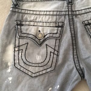 Distressed True Religion Jeans